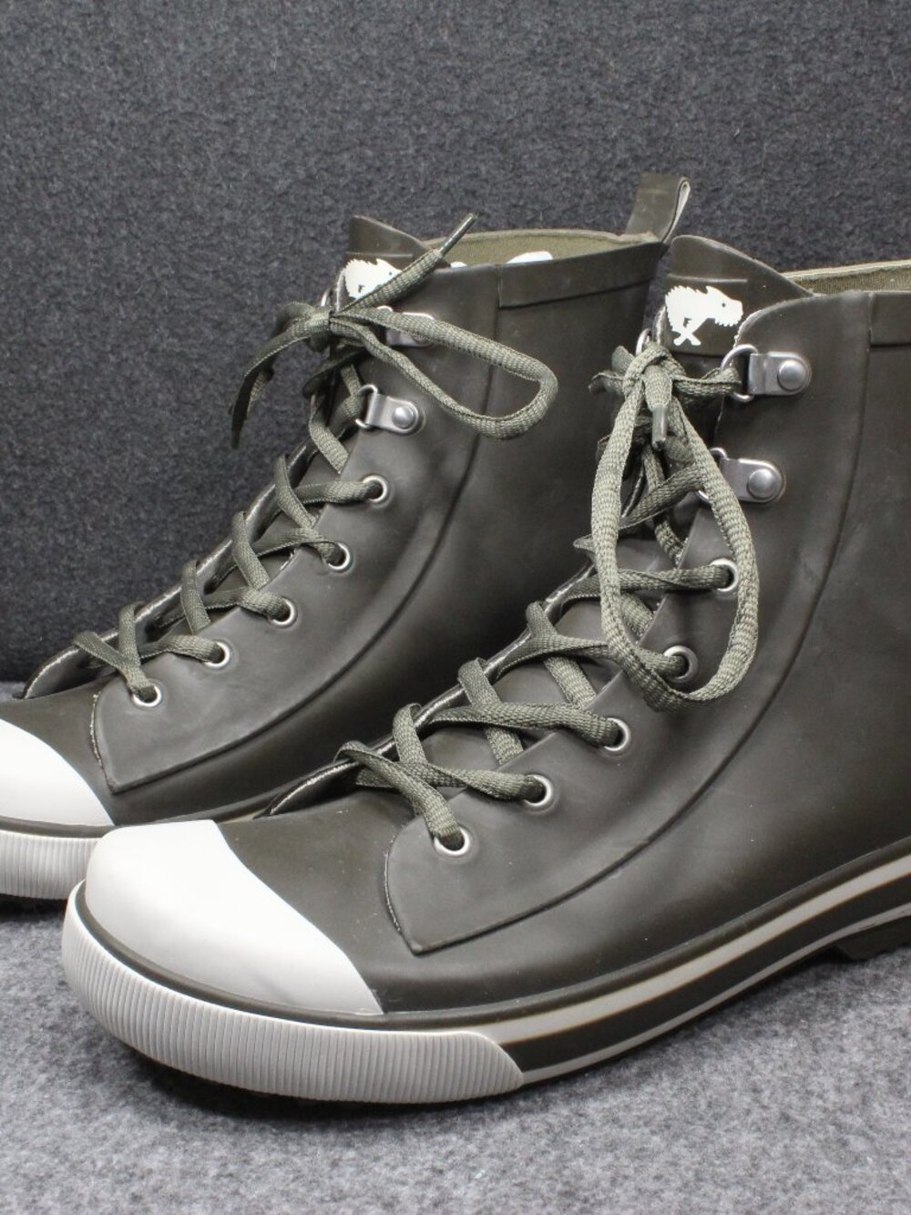 Rocket Dog Rubber Rain Sneaker Waterproof Boots Dark Green Womens Size 10